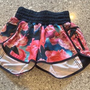 Lululemon Floral Print Women's Athletic Shorts
